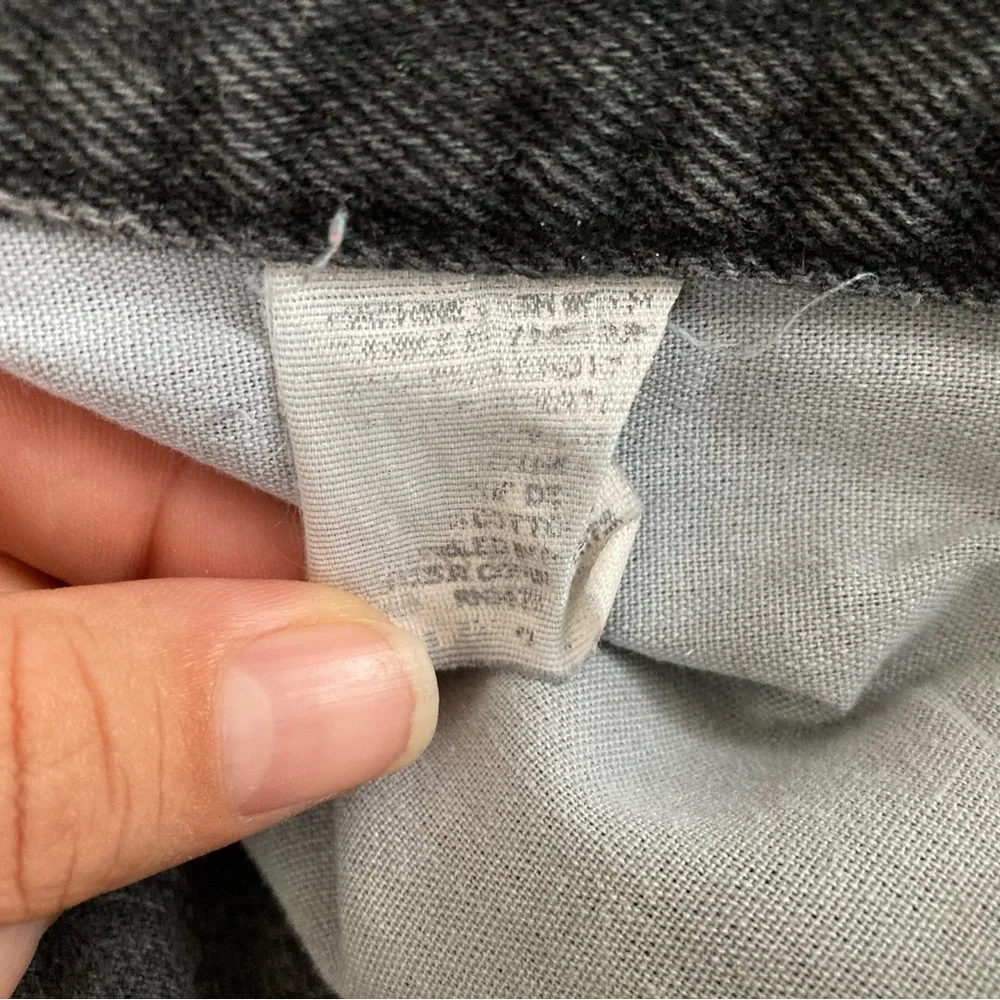 Vintage Wrangler Black Denim Shorts - Picture 5 of 6